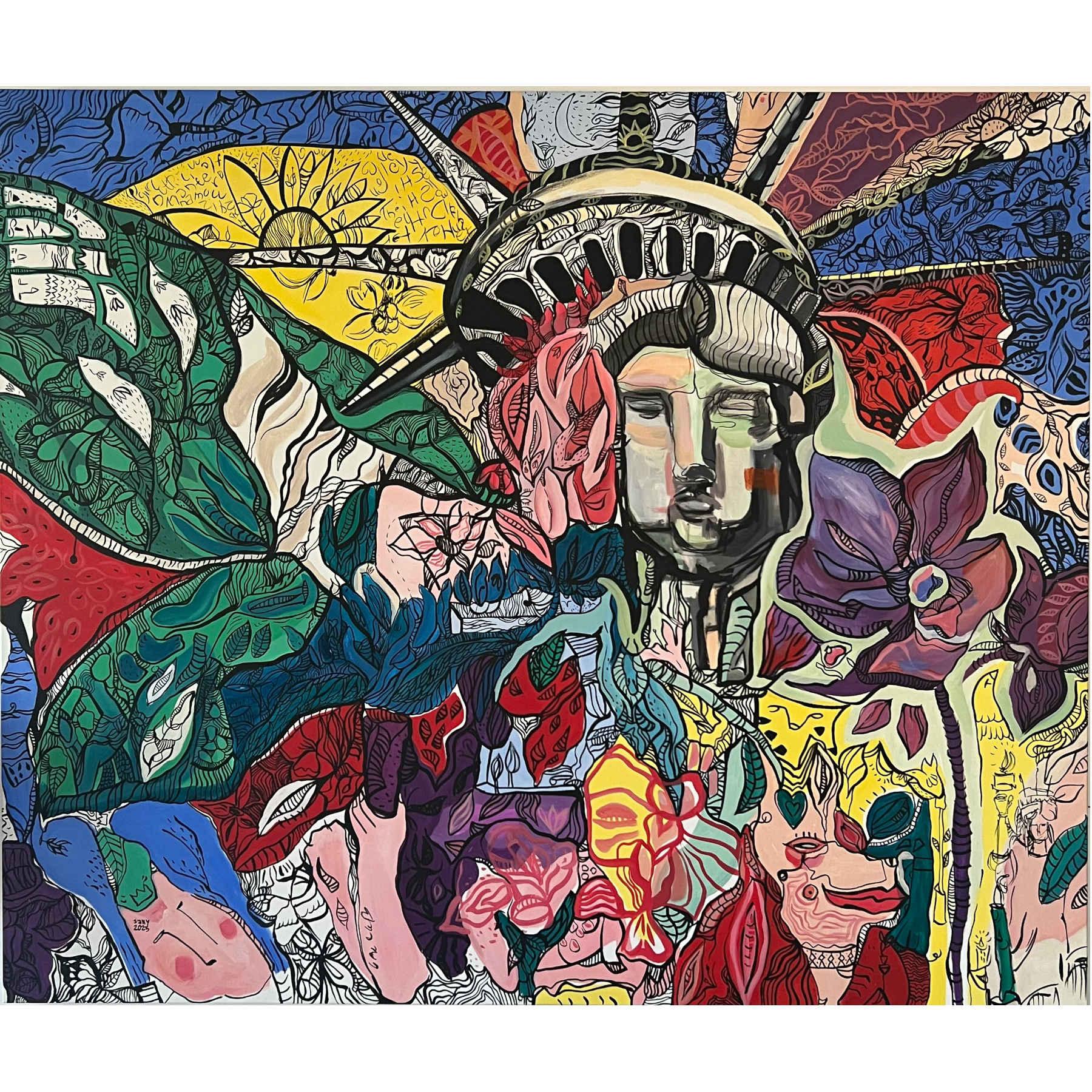 Acrylic Painting - Street Art, graffiti, Urban Art Dubai