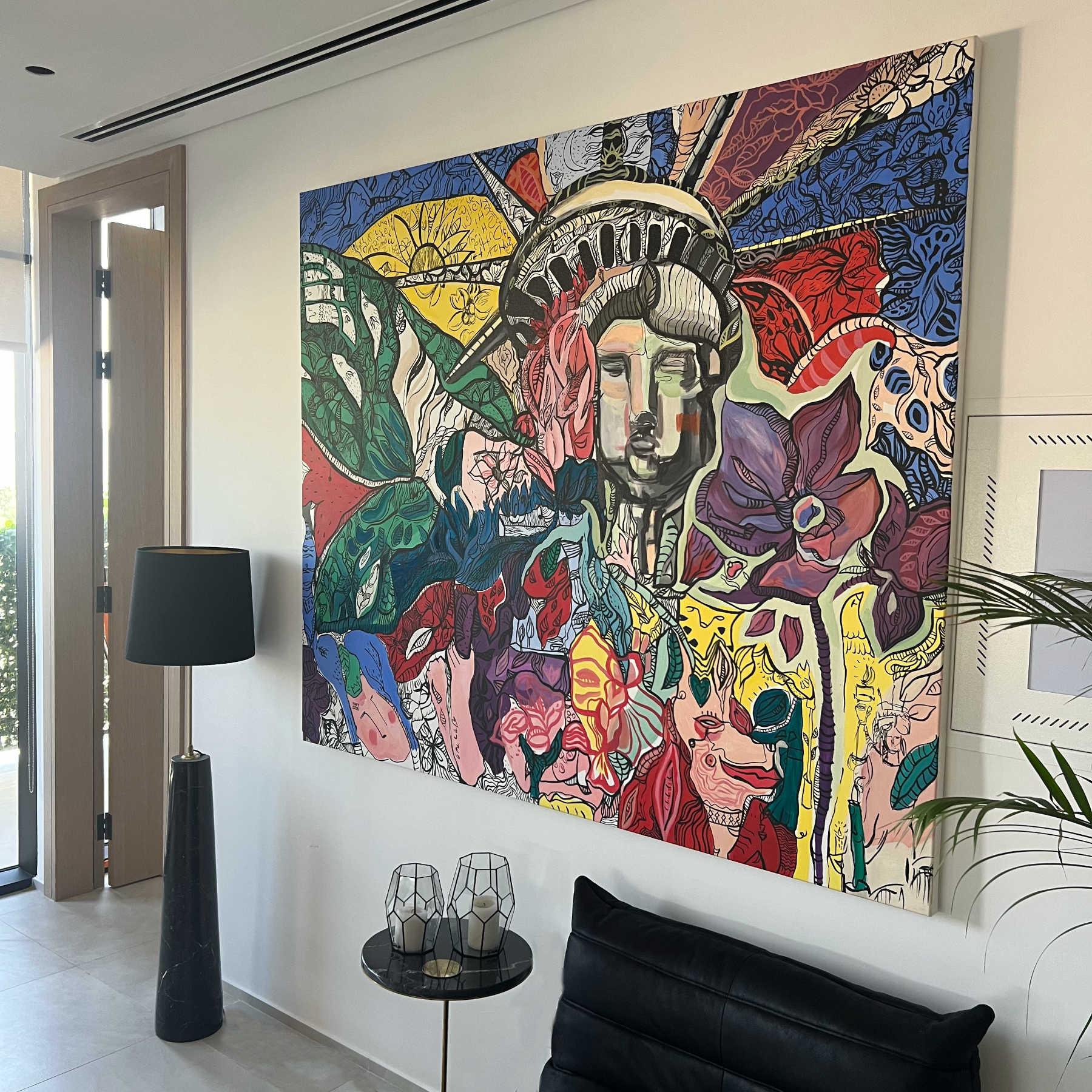 Acrylic Painting - Street Art, graffiti, Urban Art Dubai