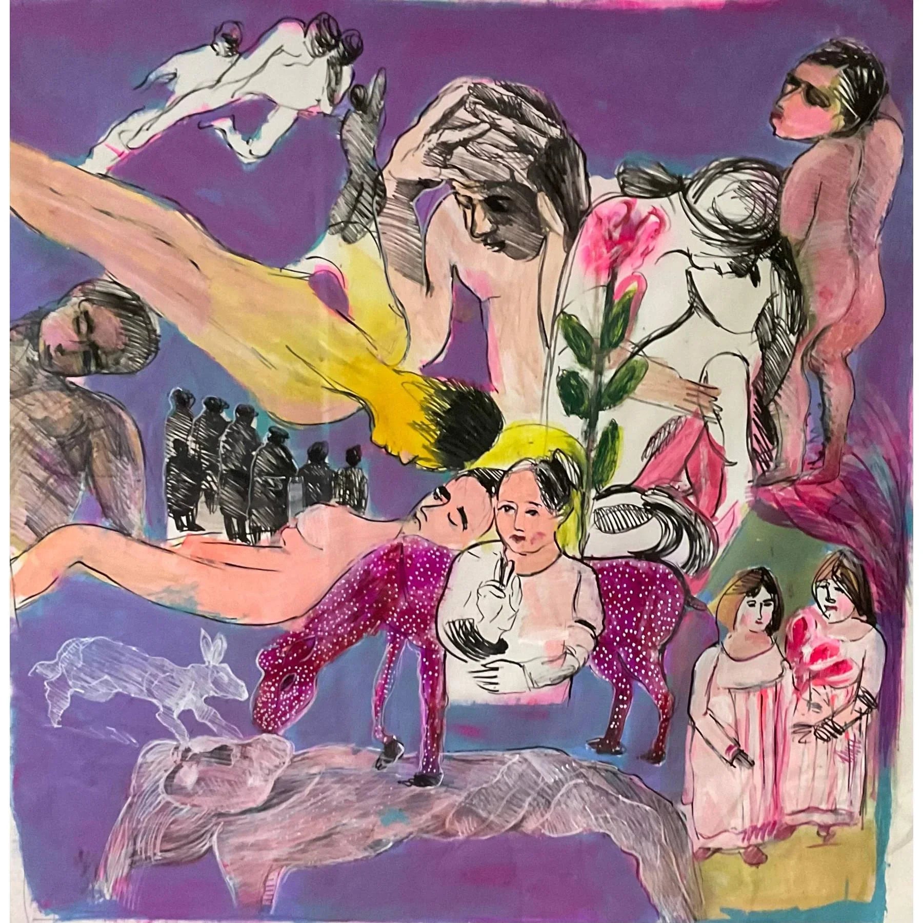 Mixed Media On Canvas - Contemporary Visual Arts By Shahram Karimi Dubai