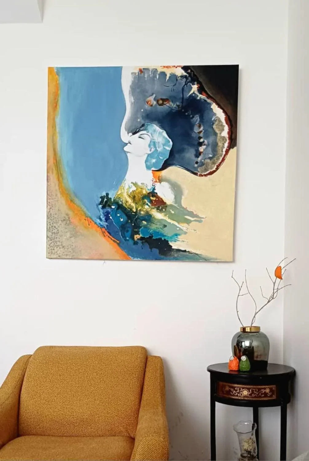 Mixed Media on Canvas Paintings By Contemporary Artist Narges Maleki in Dubai
