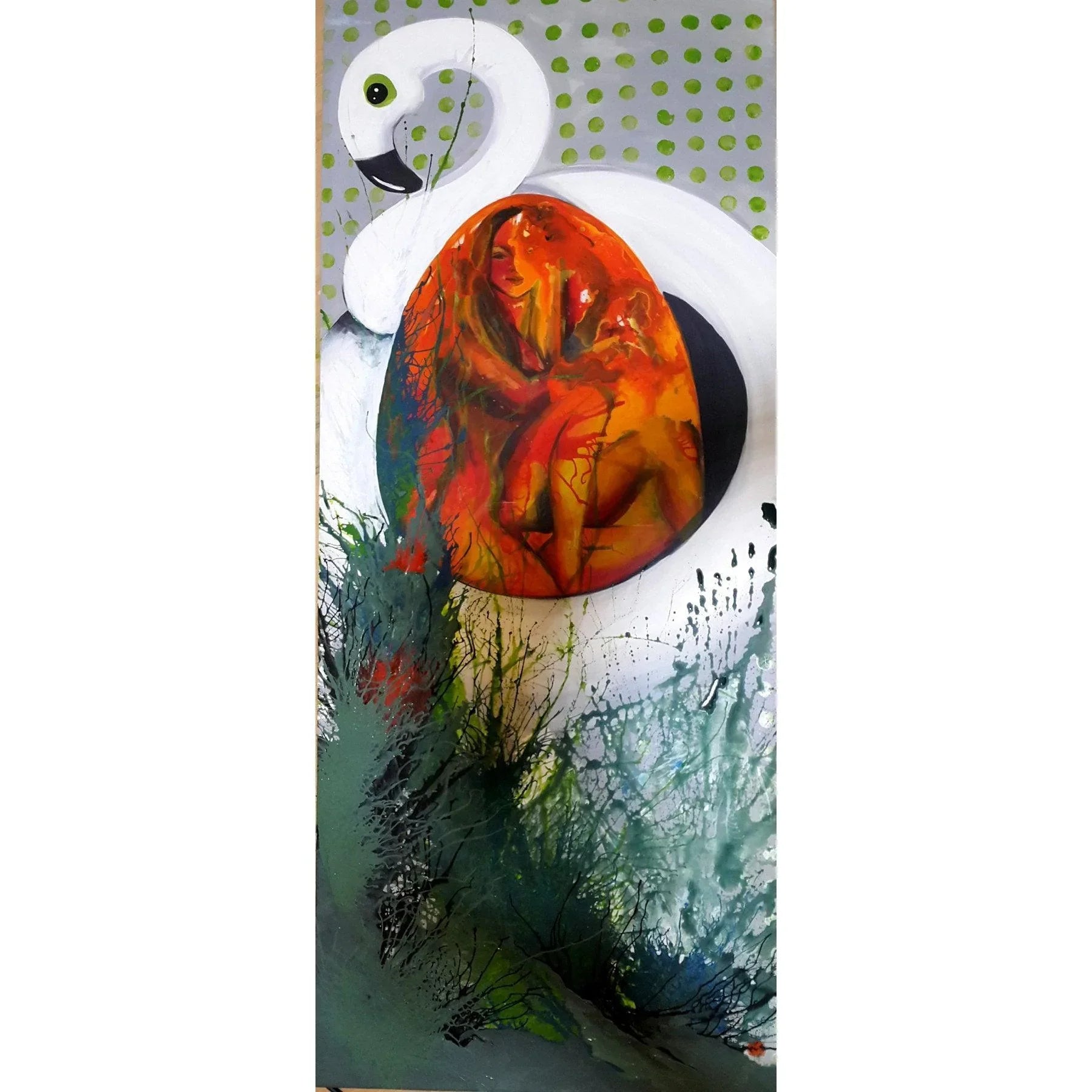Mixed Media on Canvas Paintings By Contemporary Artist Narges Maleki in Dubai