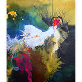 Mixed Media Painting - Acrylic & Ink on Canvas Art By Narges Maleki Dubai