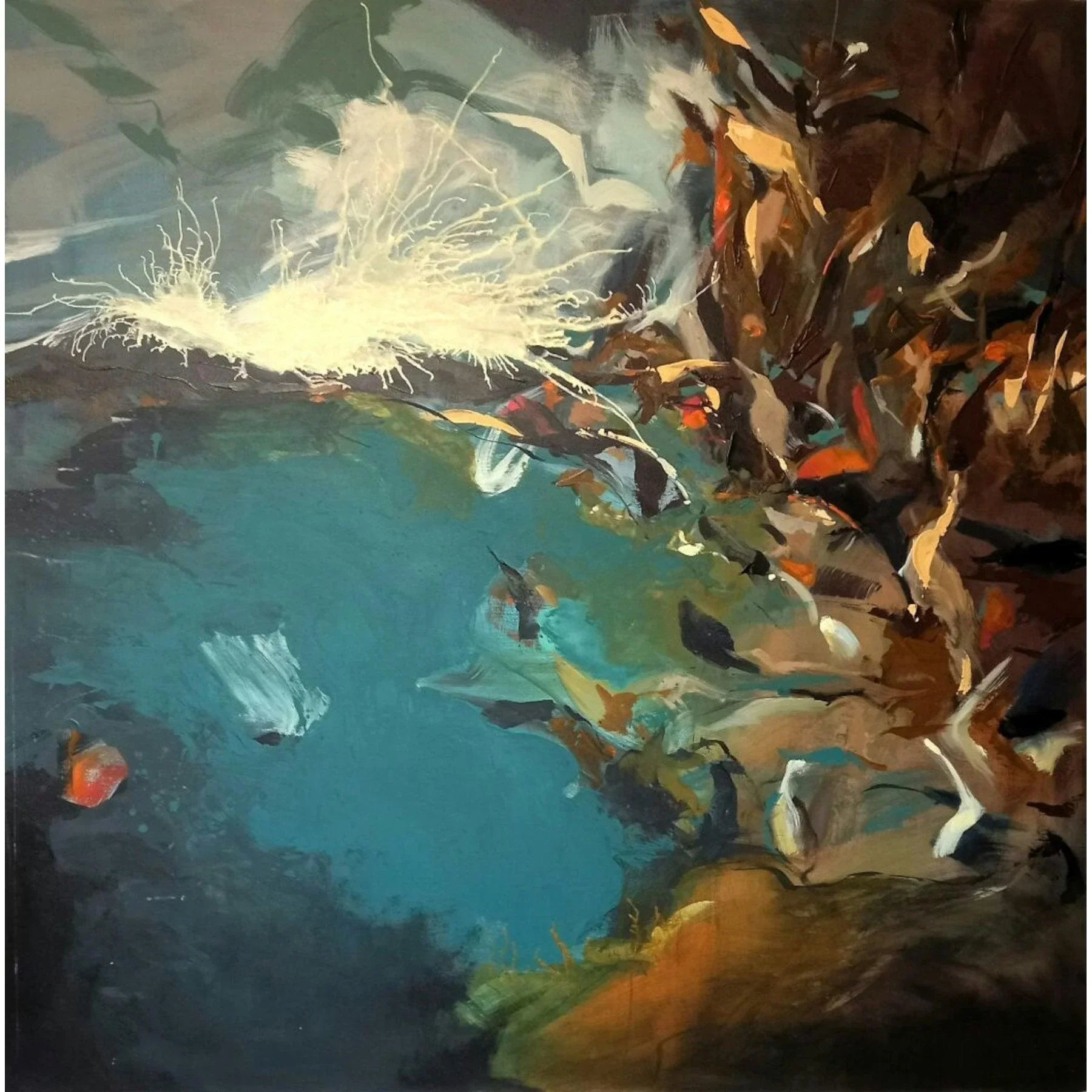Mixed Media on Canvas Paintings By Contemporary Artist Narges Maleki in Dubai