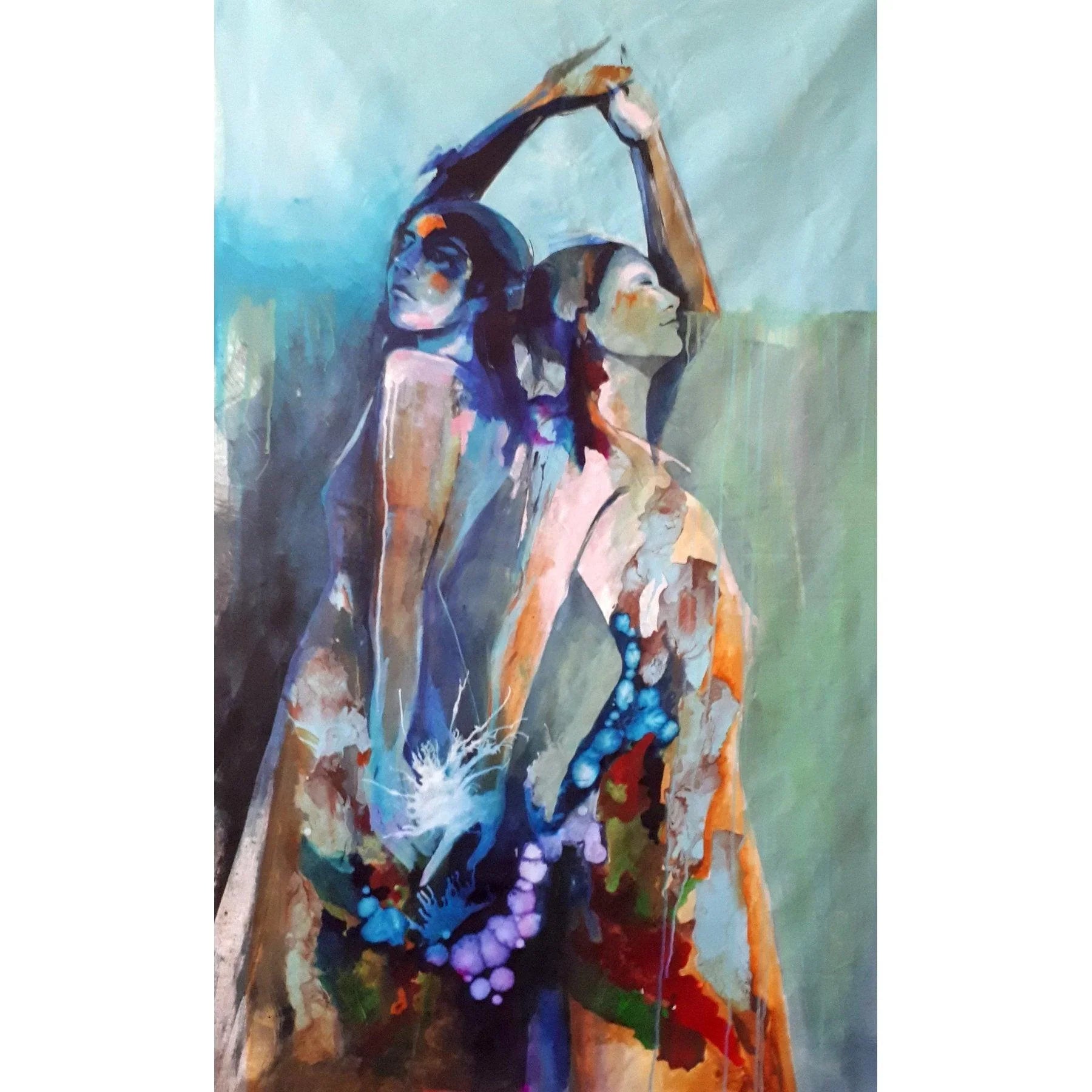 Mixed Media on Canvas Paintings By Contemporary Artist Narges Maleki in Dubai