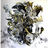 Who's Listening Acrylic Painting, Contemporary Apranik Technique