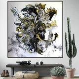 Who's Listening Acrylic Painting, Contemporary Apranik Technique