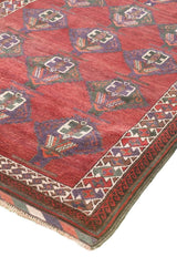 Red Zabol Nomadic Persian Carpet - Authentic Oriental Wool Rugs in Dubai