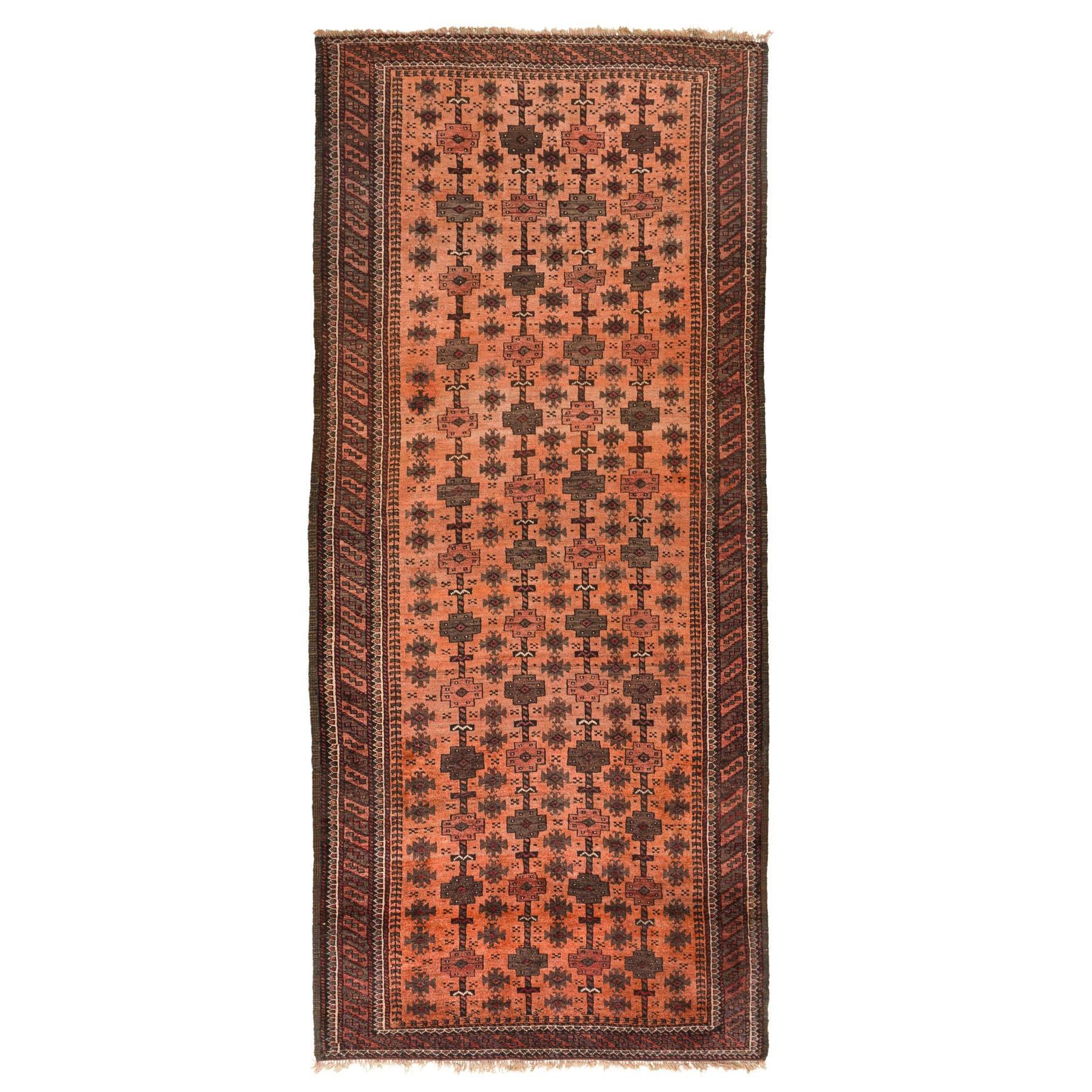 Zabol Nomadic Persian Carpet 117x270 - Authentic Oriental Wool Rugs in Dubai