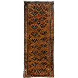 Copper Zabol Nomadic Persian Carpet 122x306 - Authentic Oriental Wool Persian Rugs in Dubai