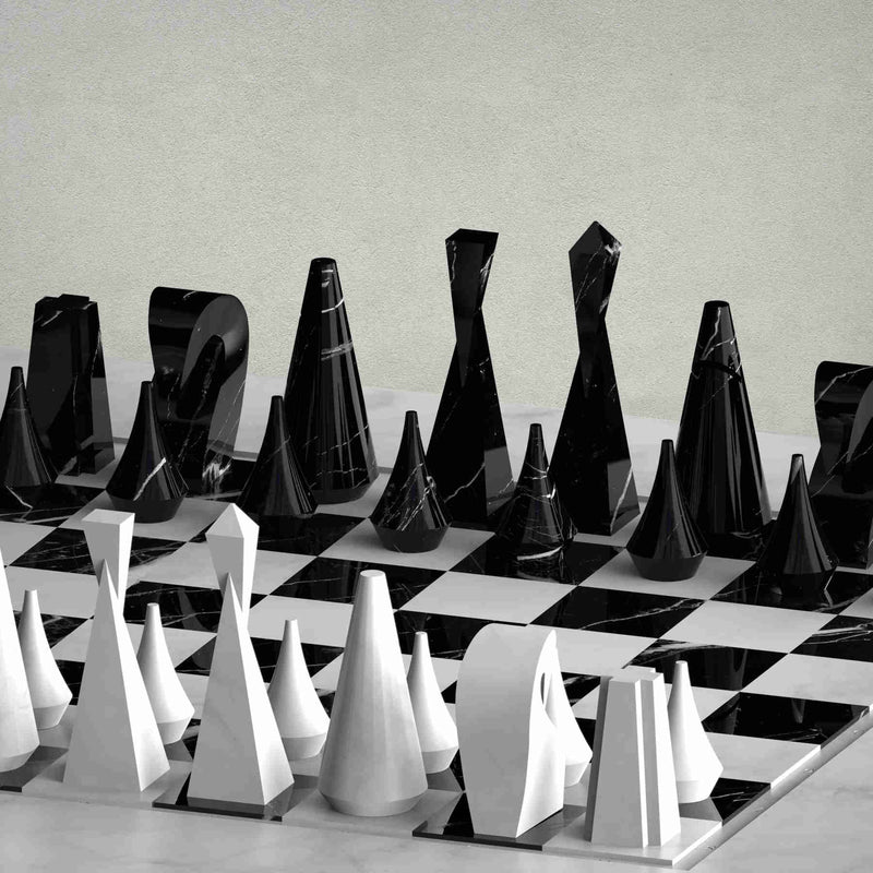 Marble Chessboard Black & White, Italian Designer Furniture & Decor in Dubai