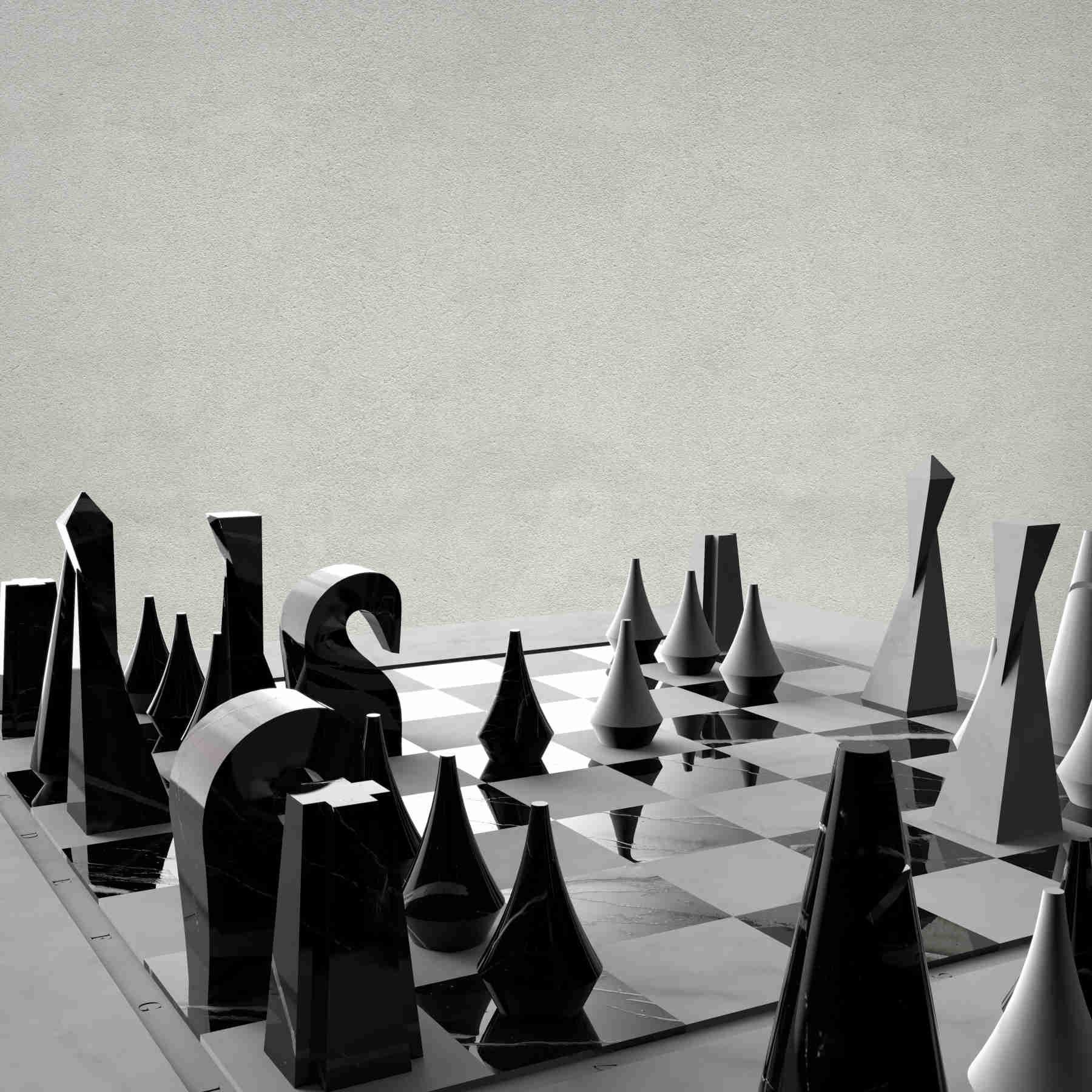 METIS Marble Chessboard Black & White
