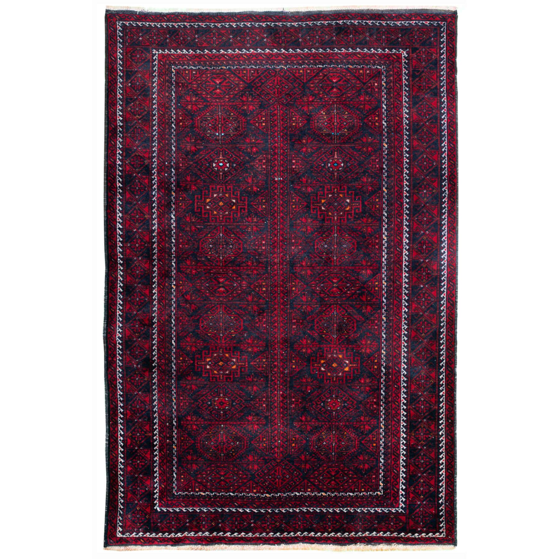 Baluch Nomadic Persian Carpet 125x195 - Authentic Handmade Rugs & Kilims Dubai