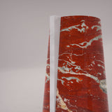 ELARA Rosso Francia Marble Vase