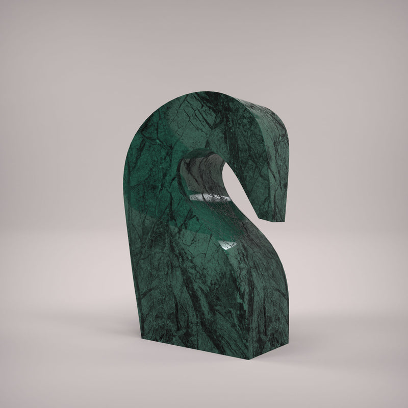 Alpi Green Marble Horse Sculpture, Italian Designer Furniture & Decor in Dubai