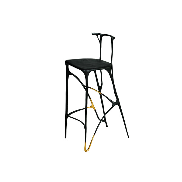 INK Blackened Brass Bar Stool, Designer Furniture in Dubai