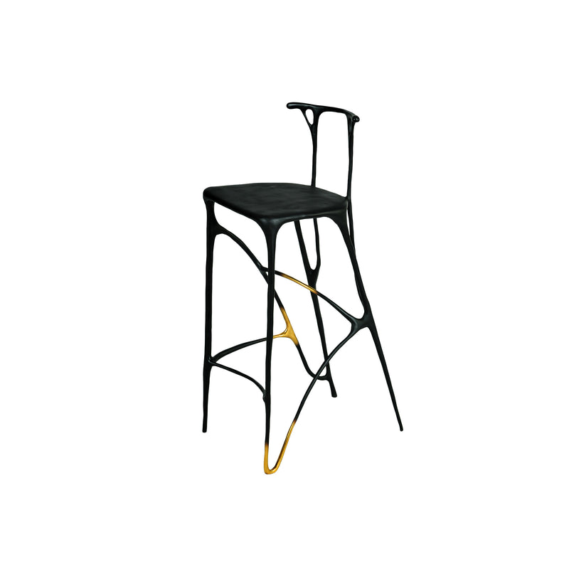 INK Blackened Brass Bar Stool, Designer Furniture in Dubai