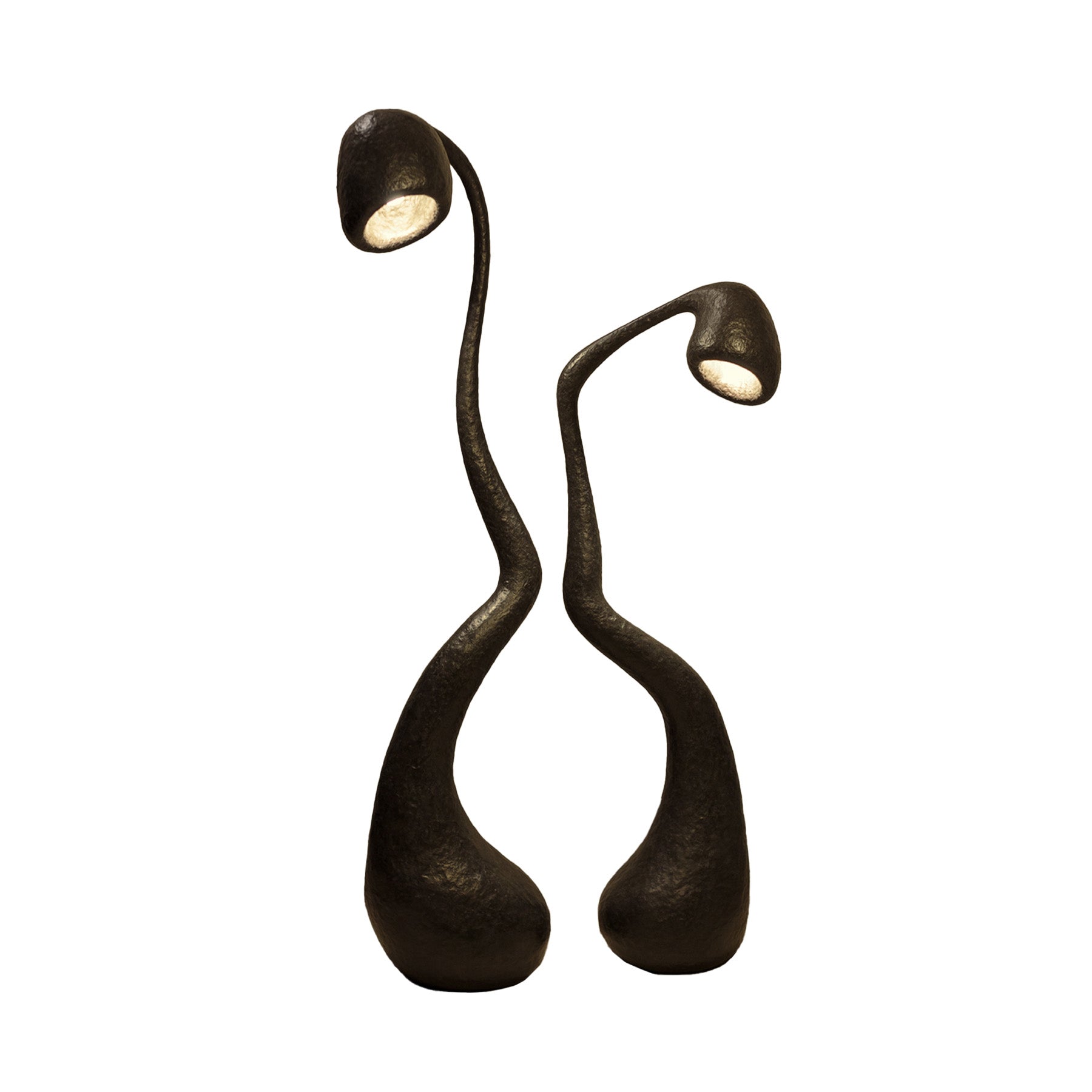 ROSTKI Black Contemporary Floor Lamp Set of 2