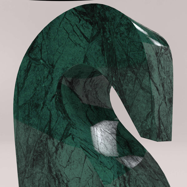 Alpi Green Marble Horse Sculpture, Italian Designer Furniture & Decor in Dubai