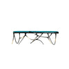 Blackened Upholstered Brass Bench, Designer Furniture in Dubai