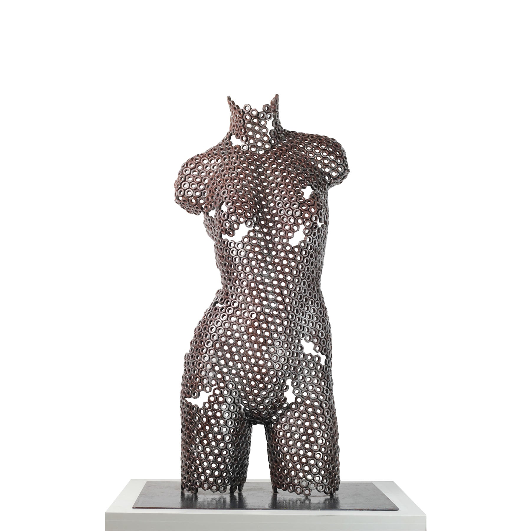 Contemporary Stainless Steel Human Sculpture By Vincent Barrau in Dubai