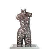 Contemporary Stainless Steel Human Sculpture By Vincent Barrau in Dubai