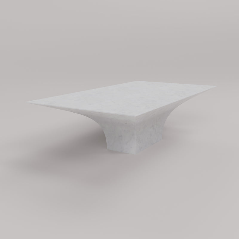 White Carrara Marble Table - Modern Italian Marble Designer Furniture