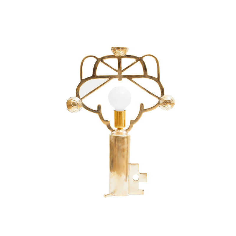 Golden Key Brass Lamp, Designer Furniture in Dubai
