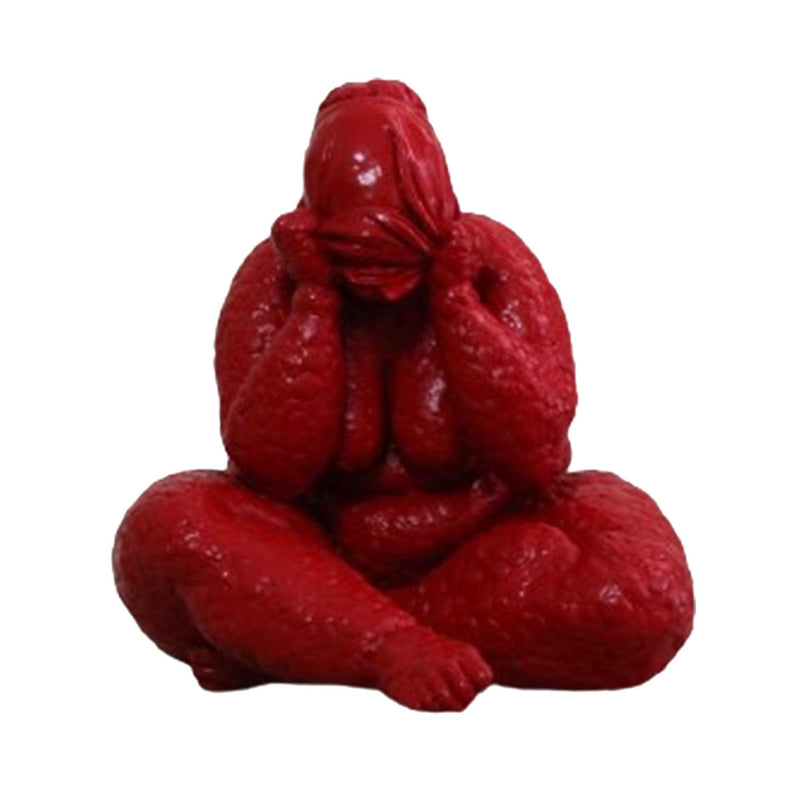 Red Resin Mixed Media Sculpture - Trachoma Statue Series By Hossein Azadi in Dubai