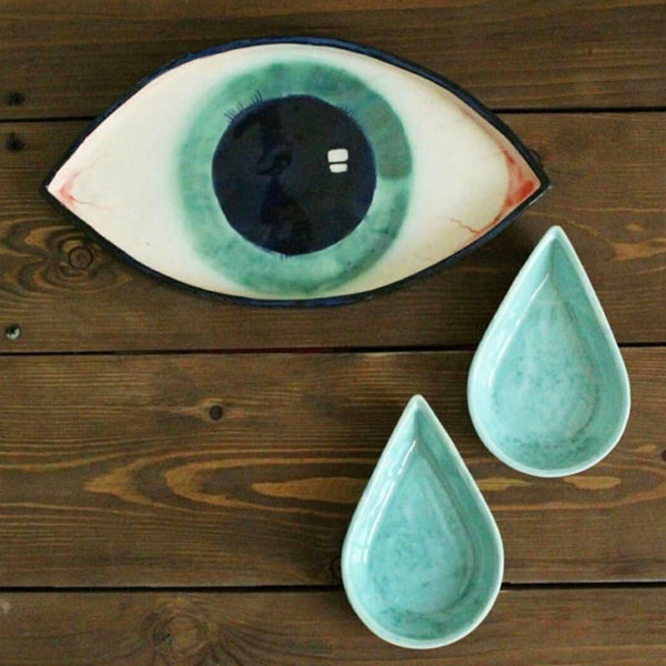The Third Eye Ceramic Serving Plate - Tabletop Accessories & Handcrafted Tableware in Dubai
