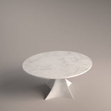 Round Carrara Marble Table, Modern Italian Marble Designer Tables & Decor