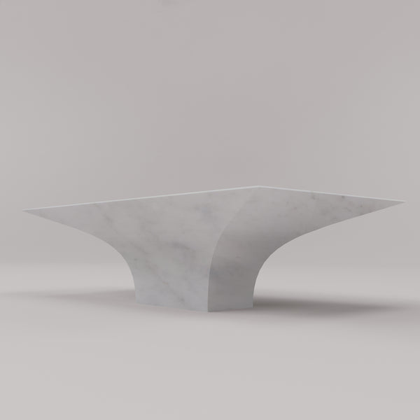 White Carrara Marble Table - Modern Italian Marble Designer Furniture