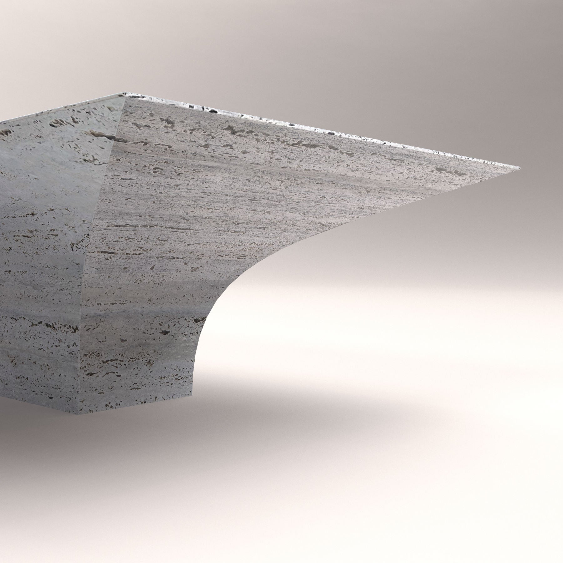 Rectangular Travertine Table - Italian Travertine Designer Furniture