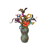 Colorful Folk Art Paper Mache Sculpture By Najva Erfani in Dubai