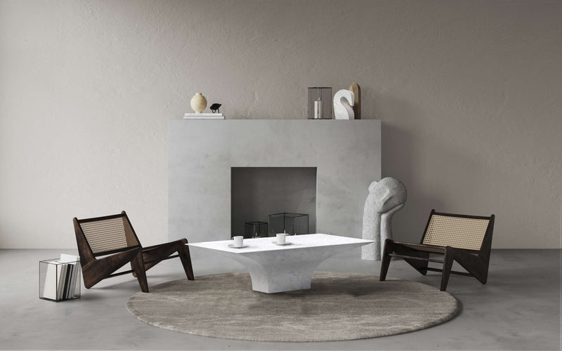 White Carrara Marble Table - Modern Italian Marble Designer Furniture