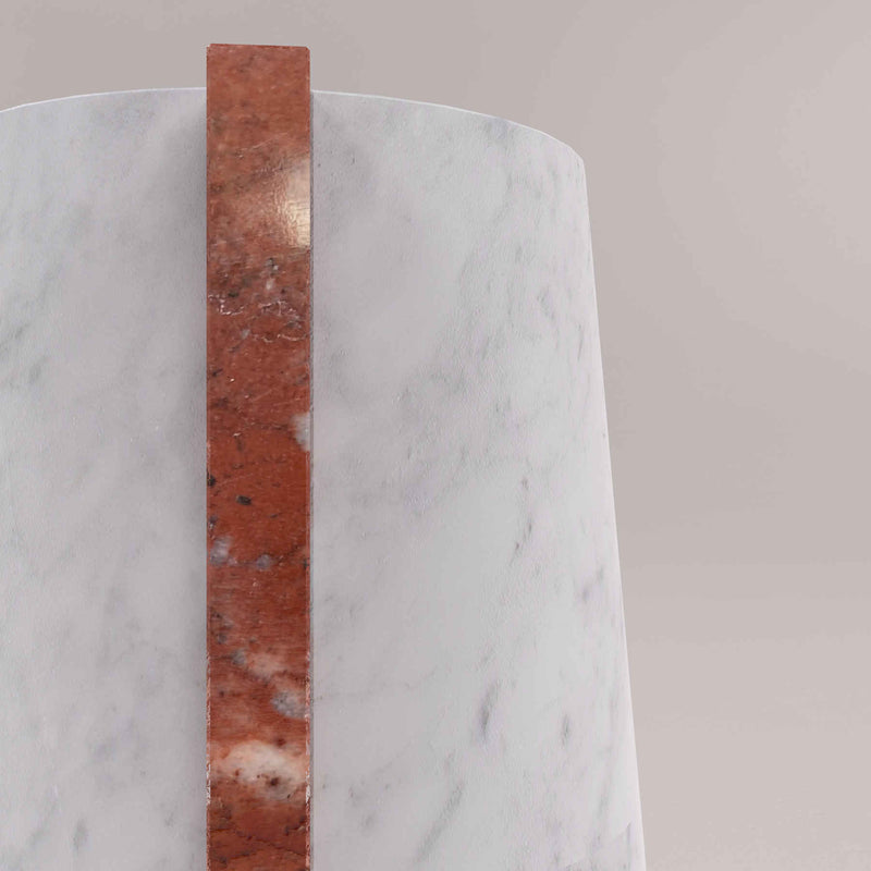 Carrara Marble Vase, Modern Italian Marble Designer Furniture & Decor