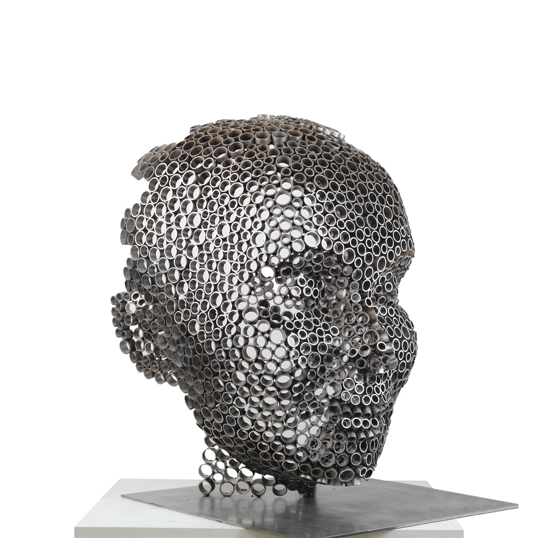 Contemporary Human Stainless Steel Sculpture By Vincent Barrau in Dubai