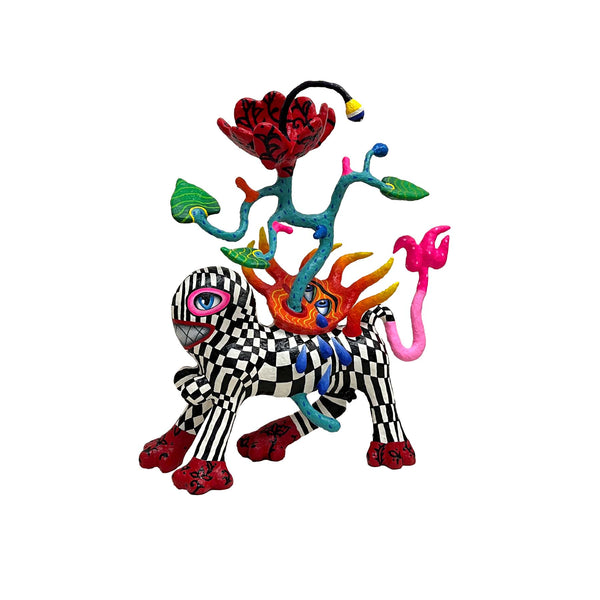 Colorful Folk Art Paper Mache Sculpture By Najva Erfani in Dubai