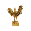 Golden Rooster Sculpture, Collectible Art By Sara Rahanjam