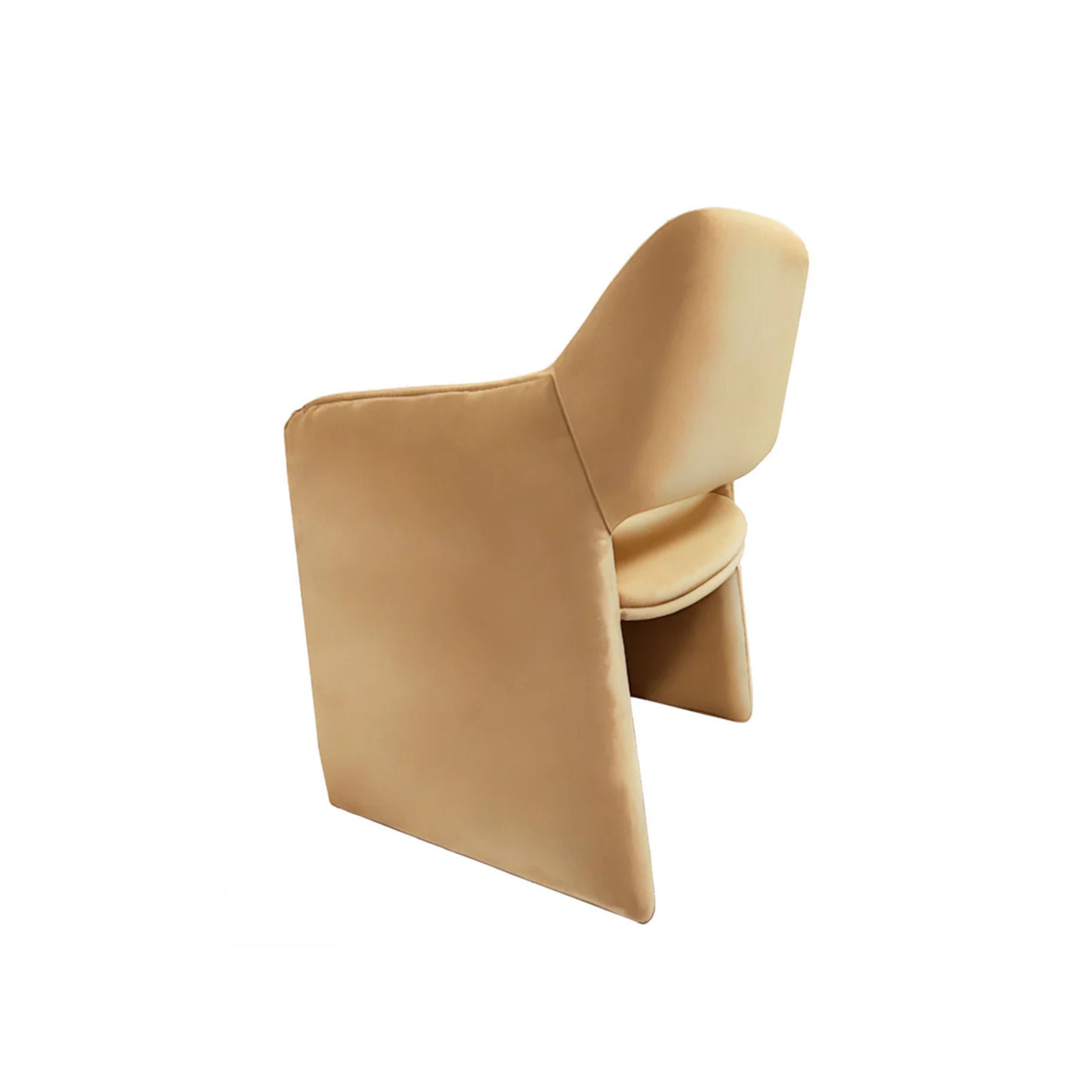 Beige Velvet Dining Chair, Contemporary Furniture Designs
