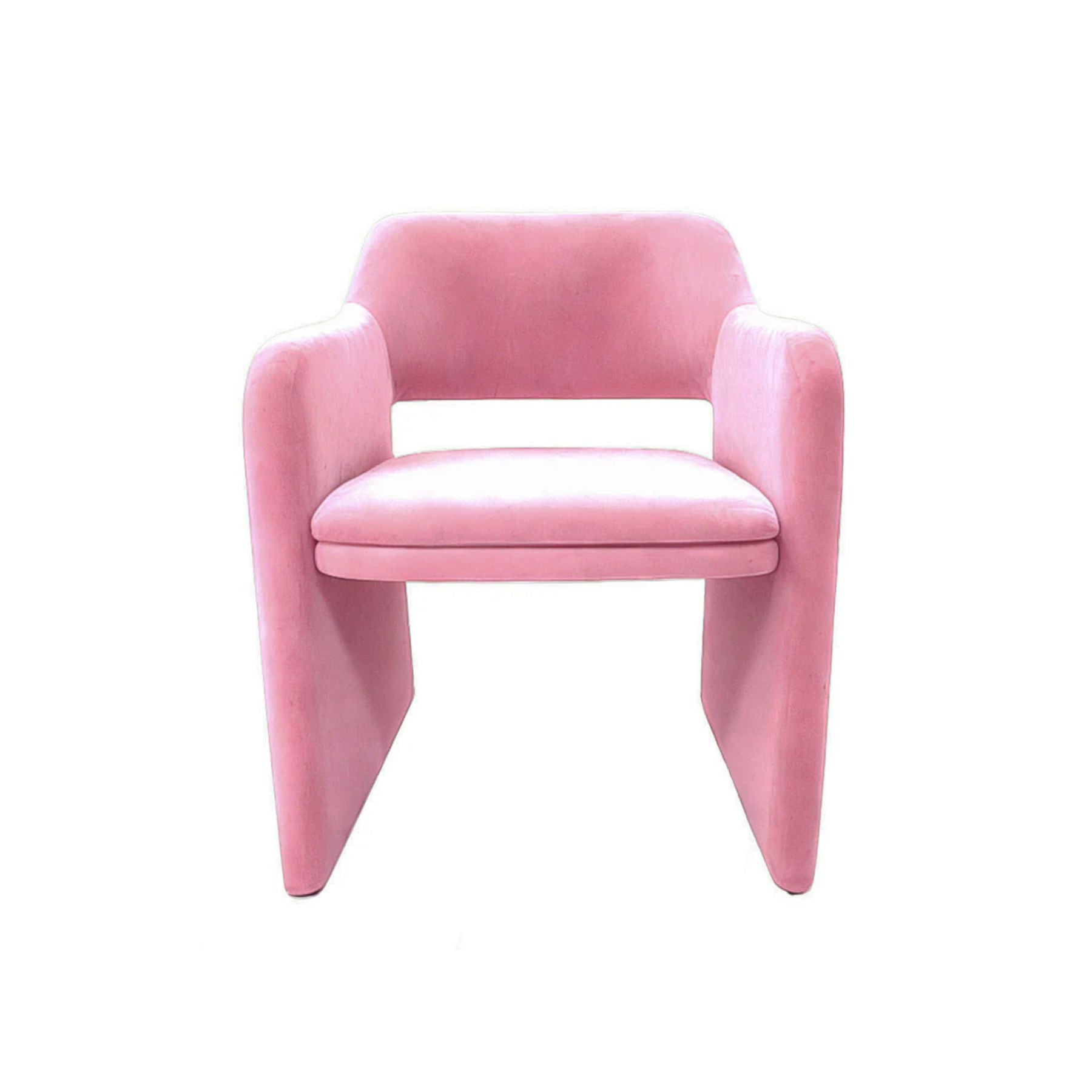 Pink Velvet Dining Chair, Contemporary Furniture Designs