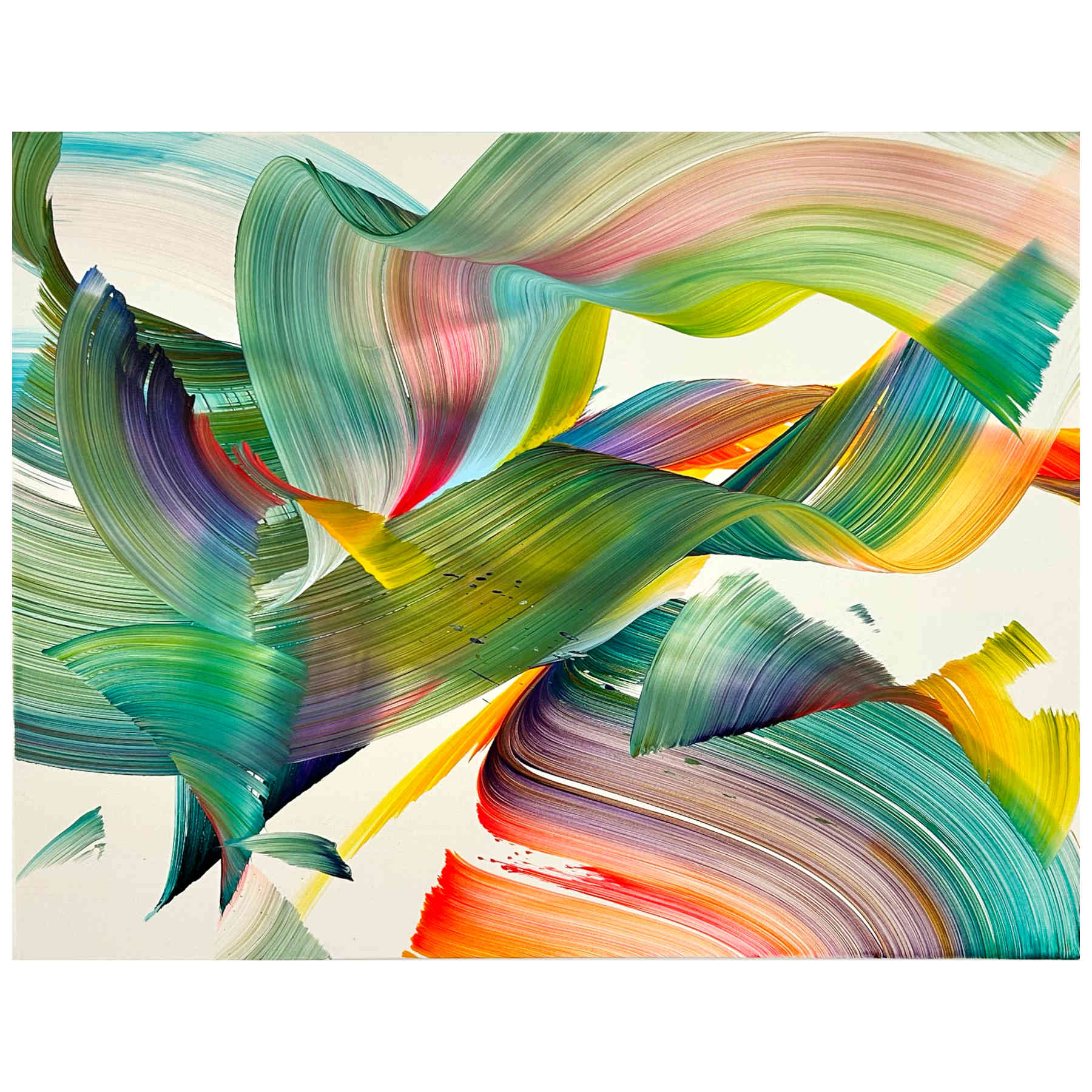 Colorful Abstract Painting By Nikolaos Schizas