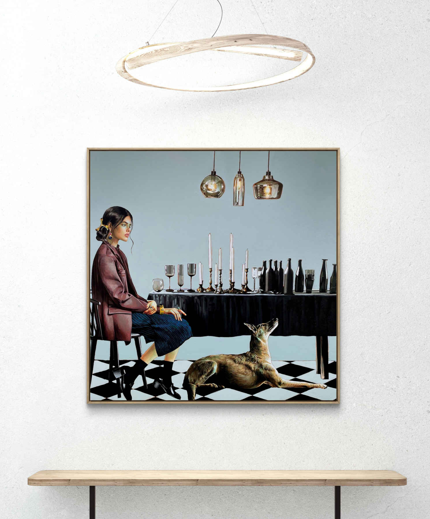 Acrylic on Canvas Painting By Solmaz Tohidloo