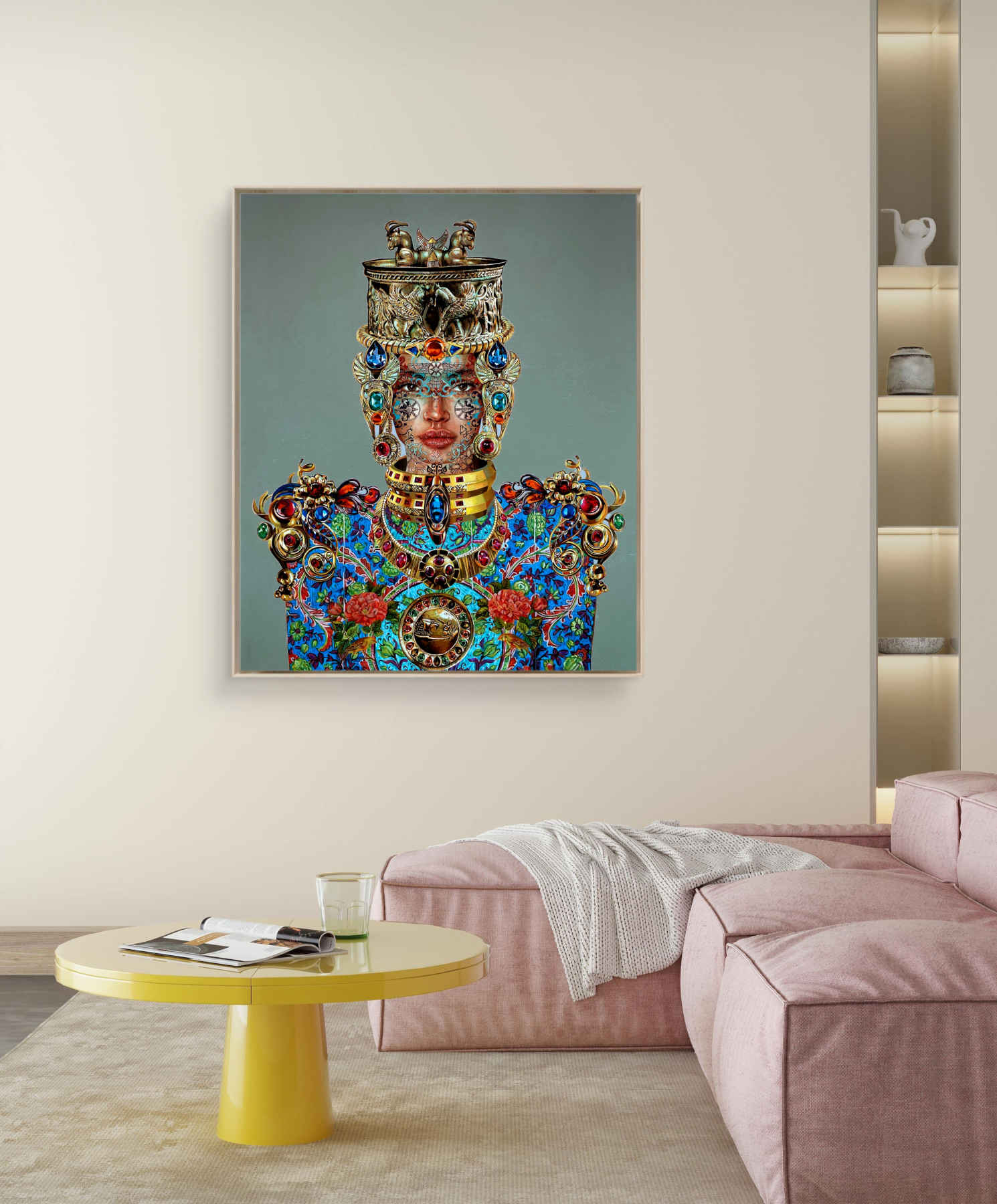 Acrylic On Canvas Painting By Solmaz Tohidloo
