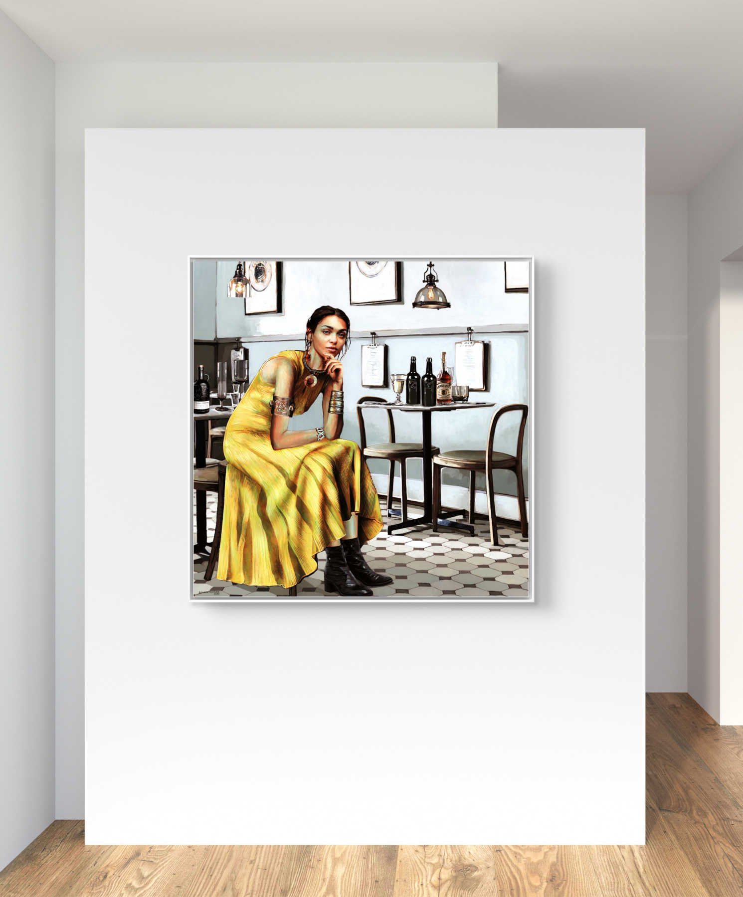 How Short Is Love, How Long Is Forgetfulness Canvas Painting By Solmaz Tohidloo