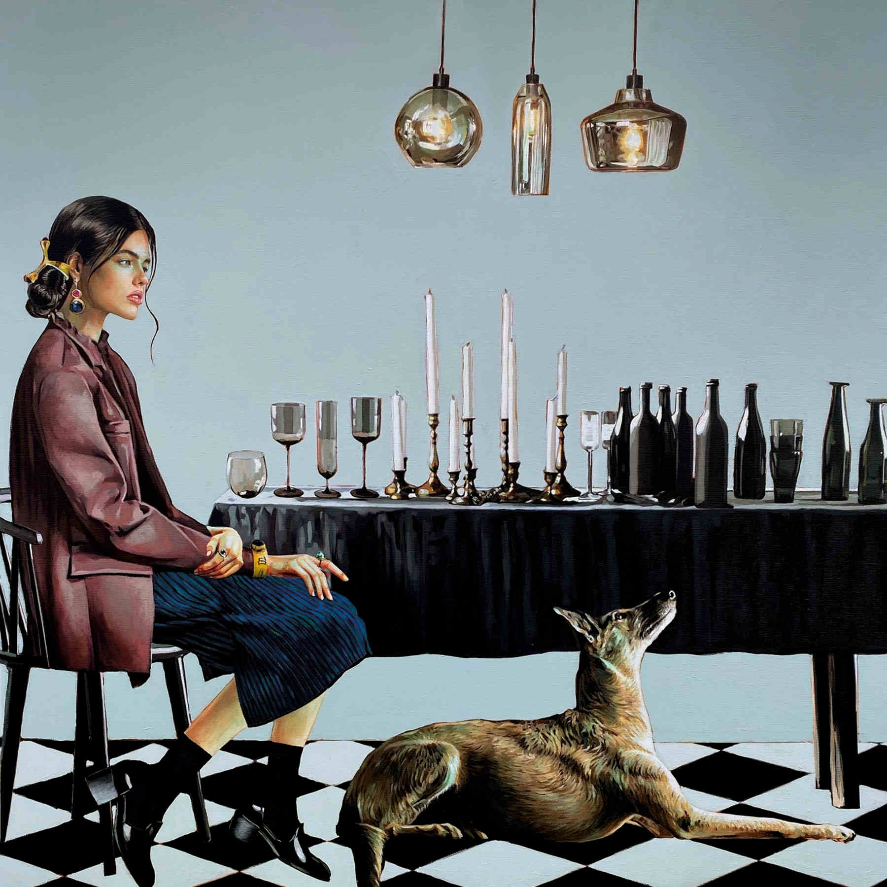 Acrylic on Canvas Painting by Solmaz Tohidloo in Dubai