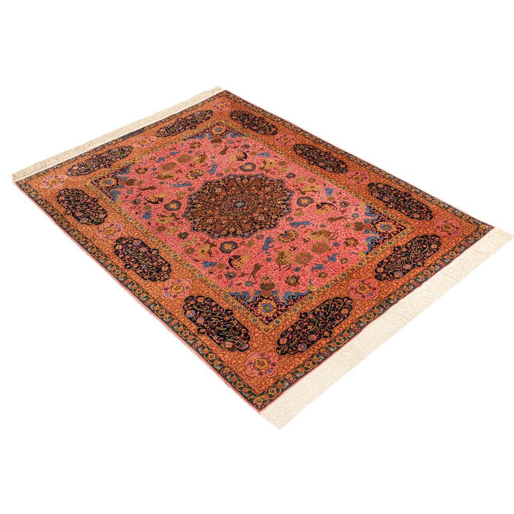 Afsane Deldar Heriz Persian Carpet Silk 168x223 - Authentic Vintage Rugs & Kilims, Silk & Wool in Dubai