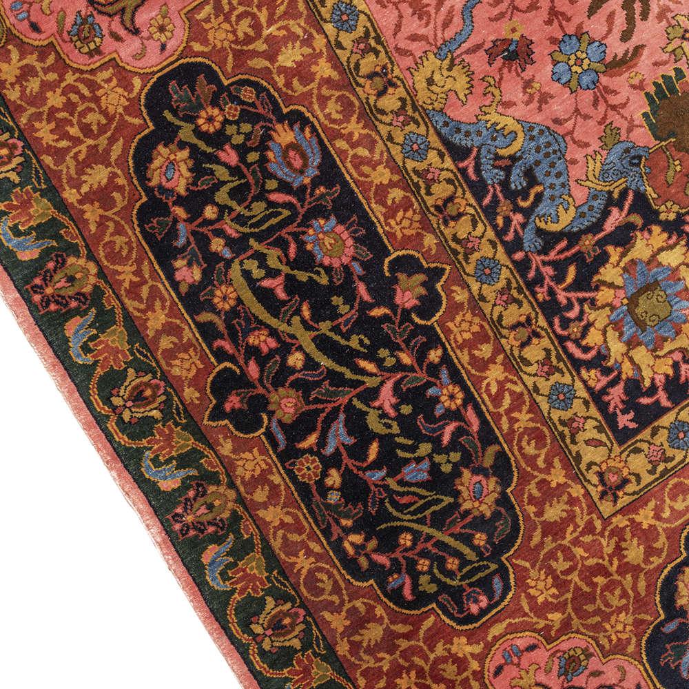 Afsane Deldar Heriz Persian Carpet Silk 168x223 - Authentic Vintage Rugs & Kilims, Silk & Wool in Dubai