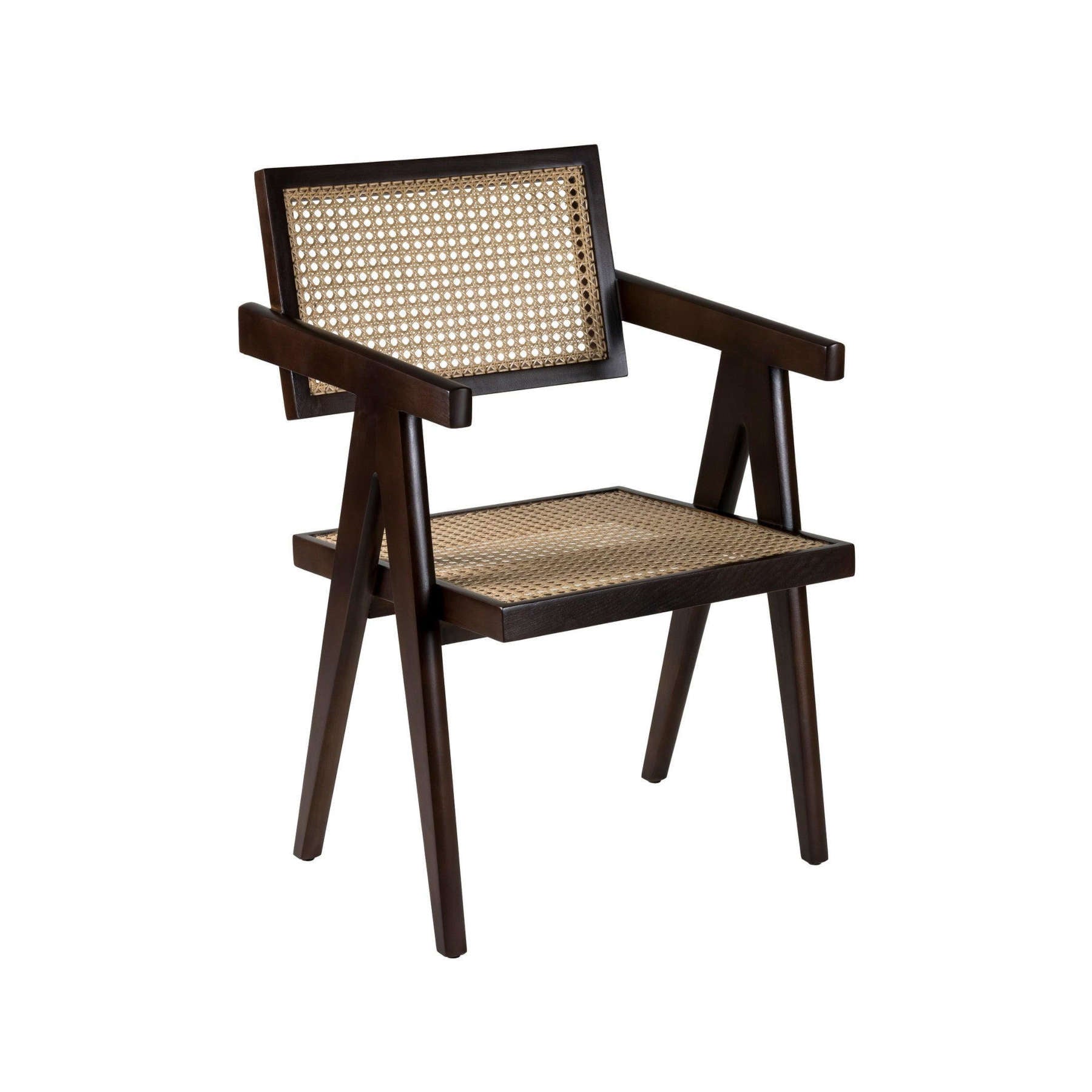 Amalfi Dark Brown Cane Chair