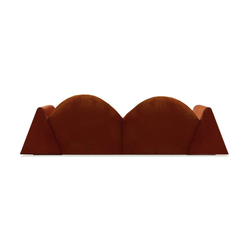 Brown Velvet Sofa, Bold Contemporary Designer Furniture