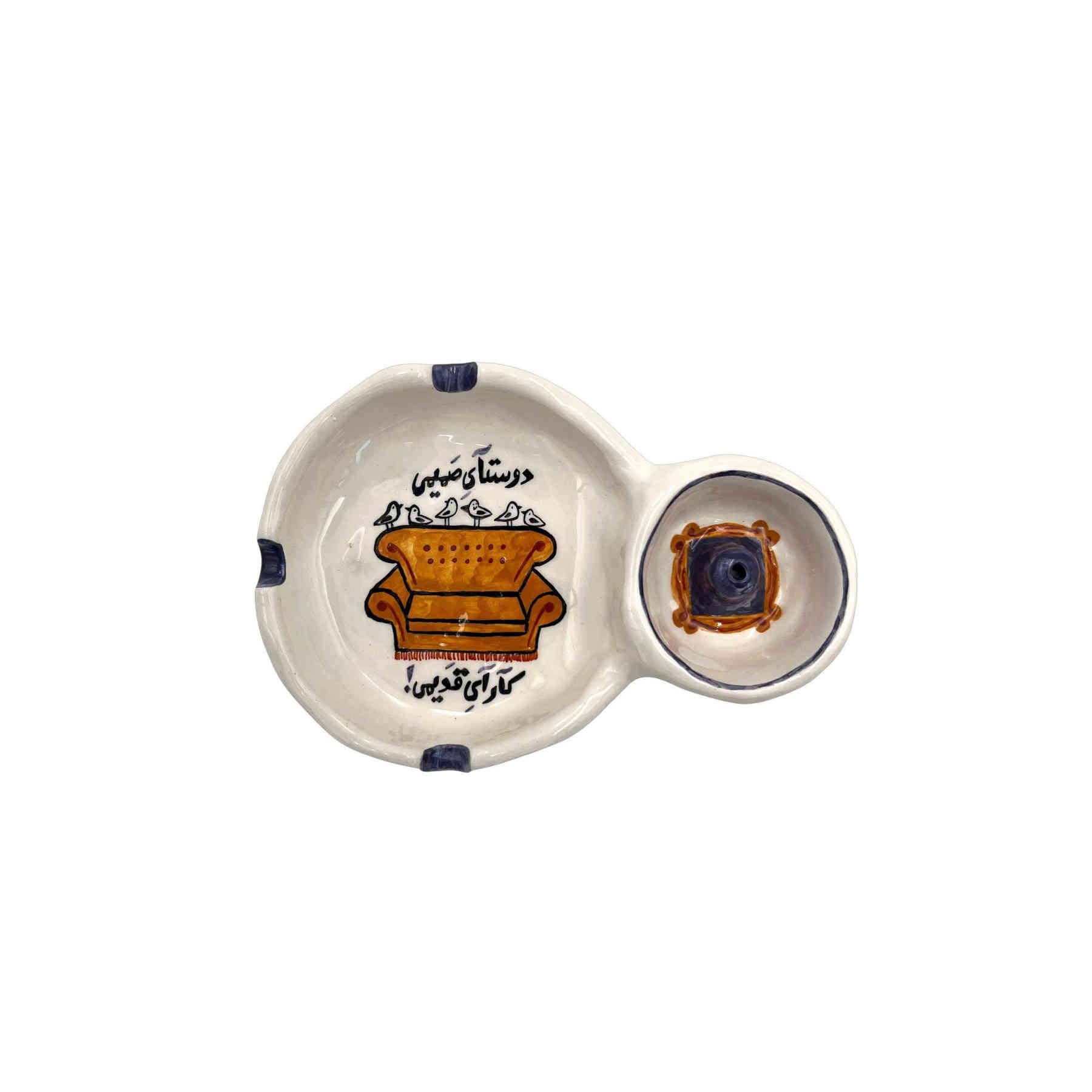 Artistic Handmade Ceramic Ashtray